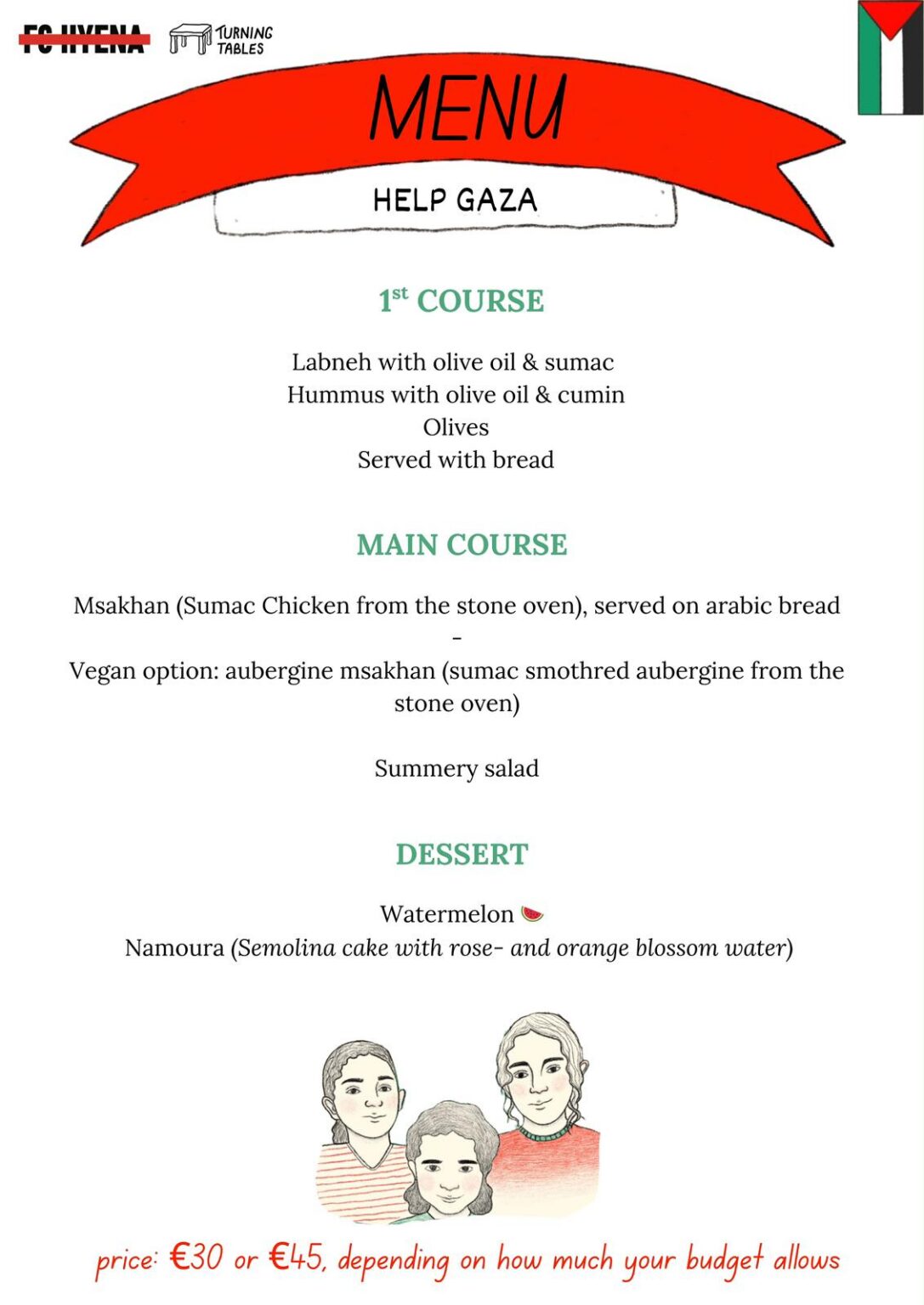 FC Hyena - Fundraiser_menu